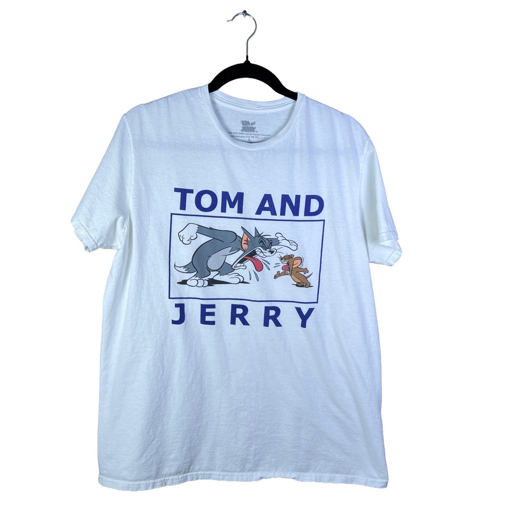Tom and Jerry Graphic T-Shirt 2020s Unisex Size L Streetwear